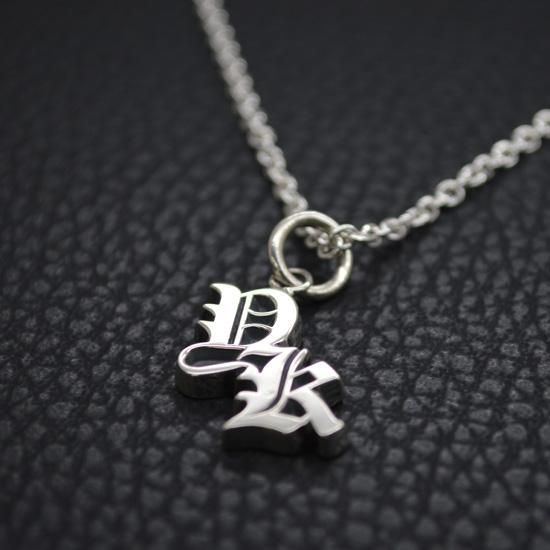 24.【YK】イニシャルネックレス2文字製作例