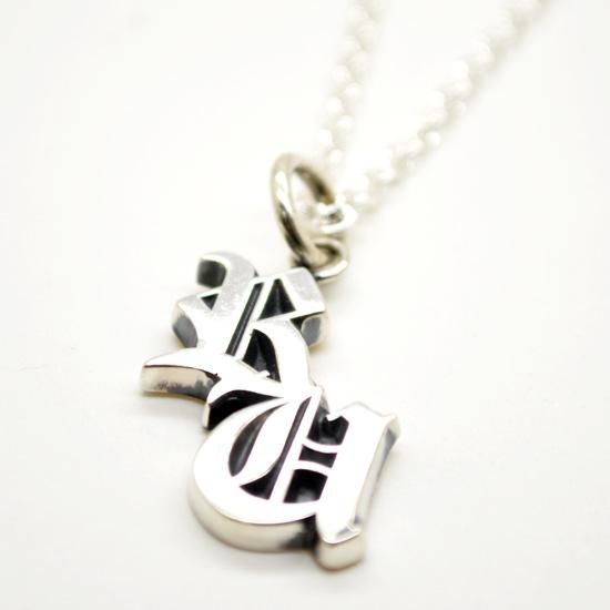 initial necklace silver925