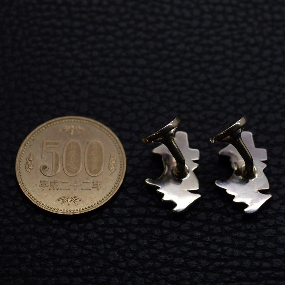 ■ダブルレタード・イニシャルカフスボタン(銀製)オーダーメイド製作