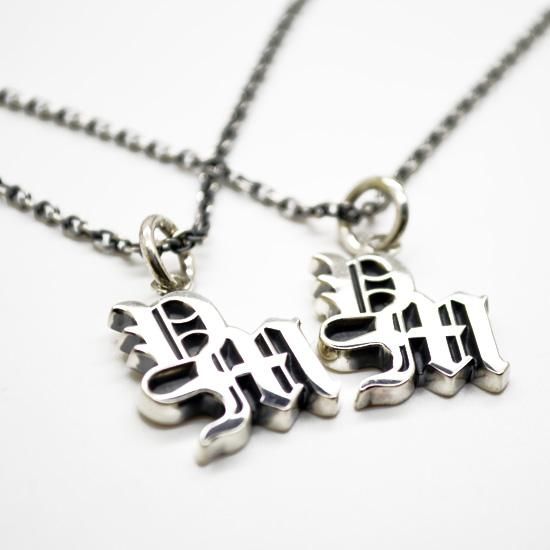 initial necklace silver925