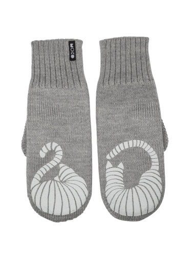 MIAU DOUBLE LAYER MITTENS 猫 ミトン メリノウール100% 2色 - 北欧からの贈り物 【 J.S.SHOP 】