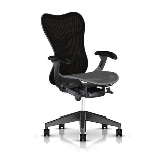 ミラ2チェア グラファイトベース＆フレーム ブラック Mirra 2 chair