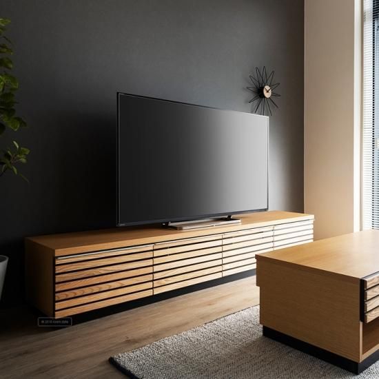 【TVボード】MKマエダ JIG‐NUOVO ローボード 北欧 デザイナーズ MKマエダ家具 テレビ台 ローボード 天然木 ルーバーデザイン JIG