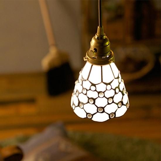 AW-0373 Stained glass pendant Dots ƥɥ饹ڥ ɥå 1
