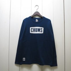 ॹ/CHUMS/CHUMS Logo L/S T-Shirt/Navy
