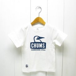 ॹ/CHUMS/Kid's Booby Face T-Shirt/White