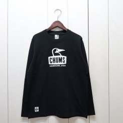 ॹ/CHUMS/Booby Face L/S T-Shirt/Black