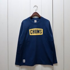 ॹ/CHUMS/Boat Logo L/S T-Shirt/Navy
