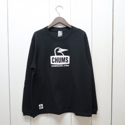 チャムス/CHUMS/Booby Face L/S T-Shirt/Black