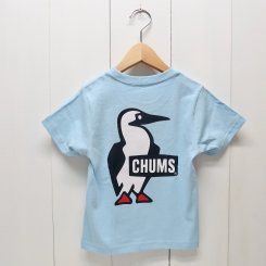 ॹ/CHUMS/Kid's Booby Logo T-Shirt/Sky