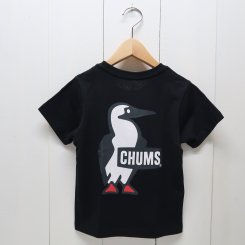 チャムス/CHUMS/Kid's Booby Logo T-Shirt/Black
