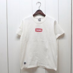 チャムス/CHUMS/Heavy Weight CHUMS Logo T-Shirt/White