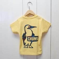 ॹ/CHUMS/Kid's Booby Logo Hanabi T-Shirt/Yellow Haze