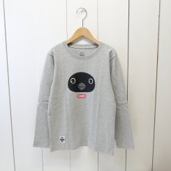 チャムス/CHUMS/Kid's Booby Front Face L/S T-Shirt/H・Gray