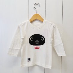 チャムス/CHUMS/Kid's Booby Front Face L/S T-Shirt/White