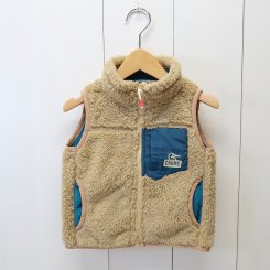 チャムス/CHUMS/Kid's Bonding Fleece Vest/Beige