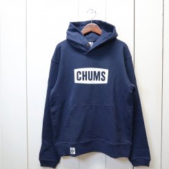 チャムス/CHUMS/CHUMS Logo Pullover Parka LP / Navy×White