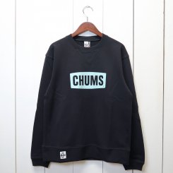 チャムス/CHUMS/CHUMS Logo Crew Top LP / Black×Blue