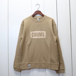 チャムス/CHUMS/CHUMS Logo Crew Top LP / Beige×Ivory