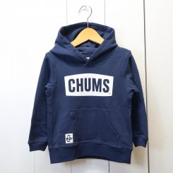 チャムス/CHUMS/Kid's CHUMS Logo Pull Over Parka LP /Navy×White