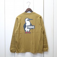 チャムス/CHUMS/Booby Logo L/S T-Shirt/Brown