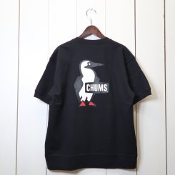 チャムス/CHUMS/ S/S Booby Logo Crew Top/Black
