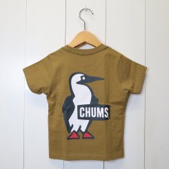 チャムス/CHUMS/Kid's Booby Logo T-Shirt/Brown
