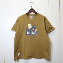 チャムス/CHUMS/BBQ Booby T-Shirt / Brown