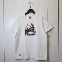 チャムス/CHUMS/BBQ Booby T-Shirt / White