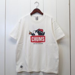 チャムス/CHUMS/東北別注/CHUMS × OM Logo T-shirt/White