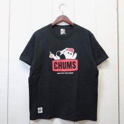 チャムス/CHUMS/東北別注/CHUMS × OM Logo T-shirt/Black