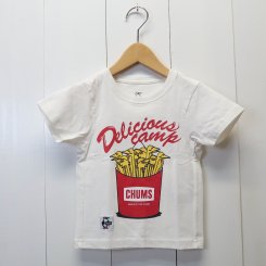 チャムス/CHUMS/東北別注/Kid's CHUMS × OM Potato Peg's T-shirt/ White