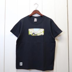 チャムス/CHUMS/Mountain CHUMS Logo T-Shirt / Black