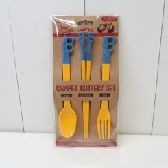 チャムス／CHUMS/Camper Cutlery Set/ Blue × Yellow
