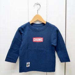 チャムス/CHUMS/Kid's Mini CHUMS Logo L/S T-Shirt/ Navy 