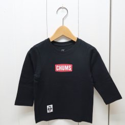 チャムス/CHUMS/Kid's Mini CHUMS Logo L/S T-Shirt/ Black