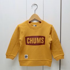 チャムス/CHUMS/Kid's CHUMS Logo Crew Top/Sun Flower