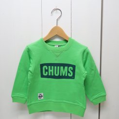 チャムス/CHUMS/Kid's CHUMS Logo Crew Top/Fresh Green