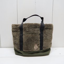 チャムス／CHUMS/Elmo Fleece Mini Tote Bag / Brown × Khaki