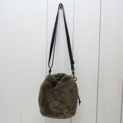 チャムス／CHUMS/Elmo Fleece Mini Bag / Brown × Khaki