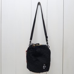 チャムス／CHUMS/Elmo Fleece Mini Bag / Black × Beige