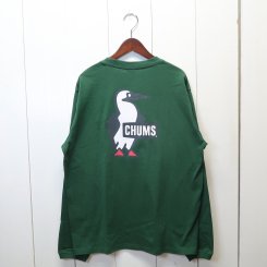 チャムス/CHUMS/ Booby Logo L/S T-ShirtP / Dark Green