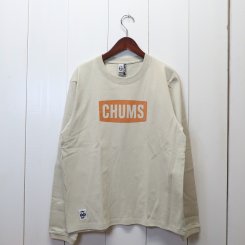 チャムス/CHUMS/ CHUMS Logo L/S T-Shirt / Greige