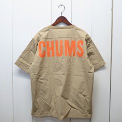 チャムス/CHUMS/ Airtrail Stretch CHUMS T-Shirt / Beige