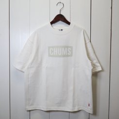 チャムス/CHUMS/ Heavy Weight CHUMS Logo T-Shirt/White