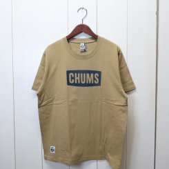 チャムス/CHUMS/CHUMS Logo T-Shirt/ Beige×Navy