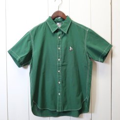 チャムス/CHUMS/Yarn-Dyed Chambray S/S Shirt/ Dark Green