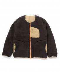 <img class='new_mark_img1' src='https://img.shop-pro.jp/img/new/icons13.gif' style='border:none;display:inline;margin:0px;padding:0px;width:auto;' />ॹ / Elmo Fleece Reversible Blouson / BrownBeige
