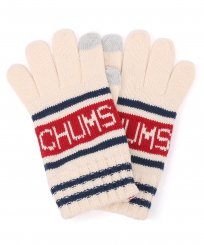 <img class='new_mark_img1' src='https://img.shop-pro.jp/img/new/icons13.gif' style='border:none;display:inline;margin:0px;padding:0px;width:auto;' />ॹCHUMS/ CHUMS College Knit Glove / White
