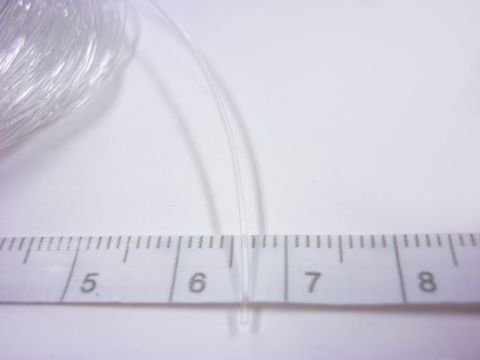数珠用透明ゴムひも0.8mm（ポリウレタン製）約9ｍ2